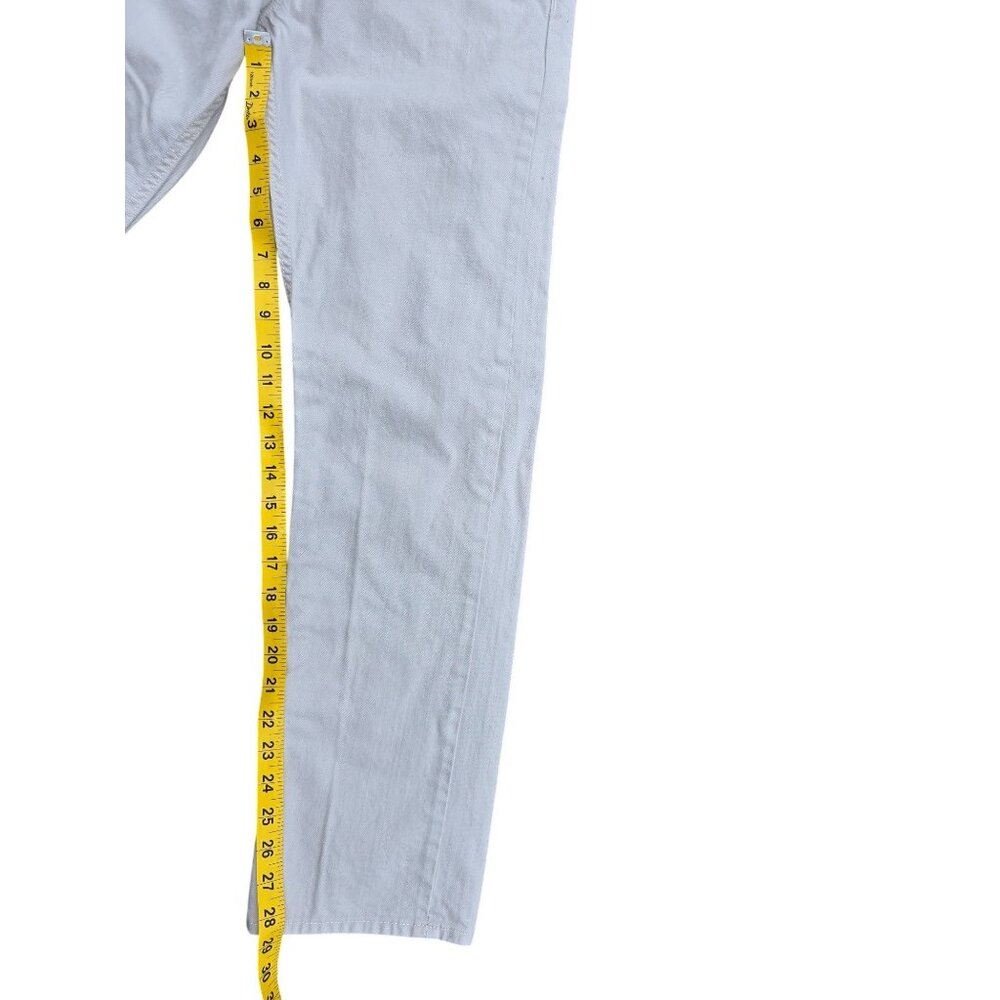 Banana Republic Slim Straight Mens Jeans 32x30 Off White Cotton Blend - Picture 6 of 6